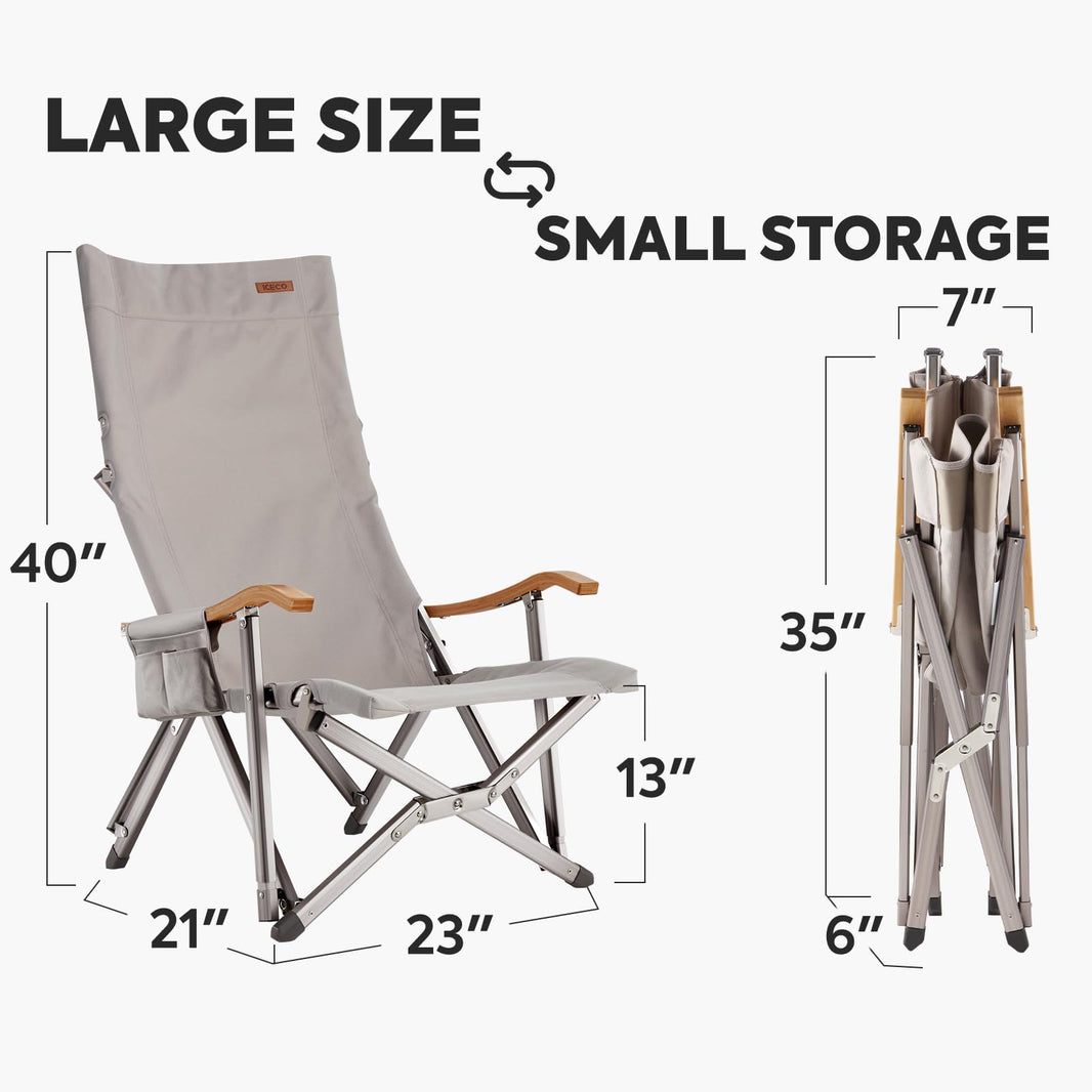 Hi1600L Folding Camping Chair | ICECO - GoFluxx