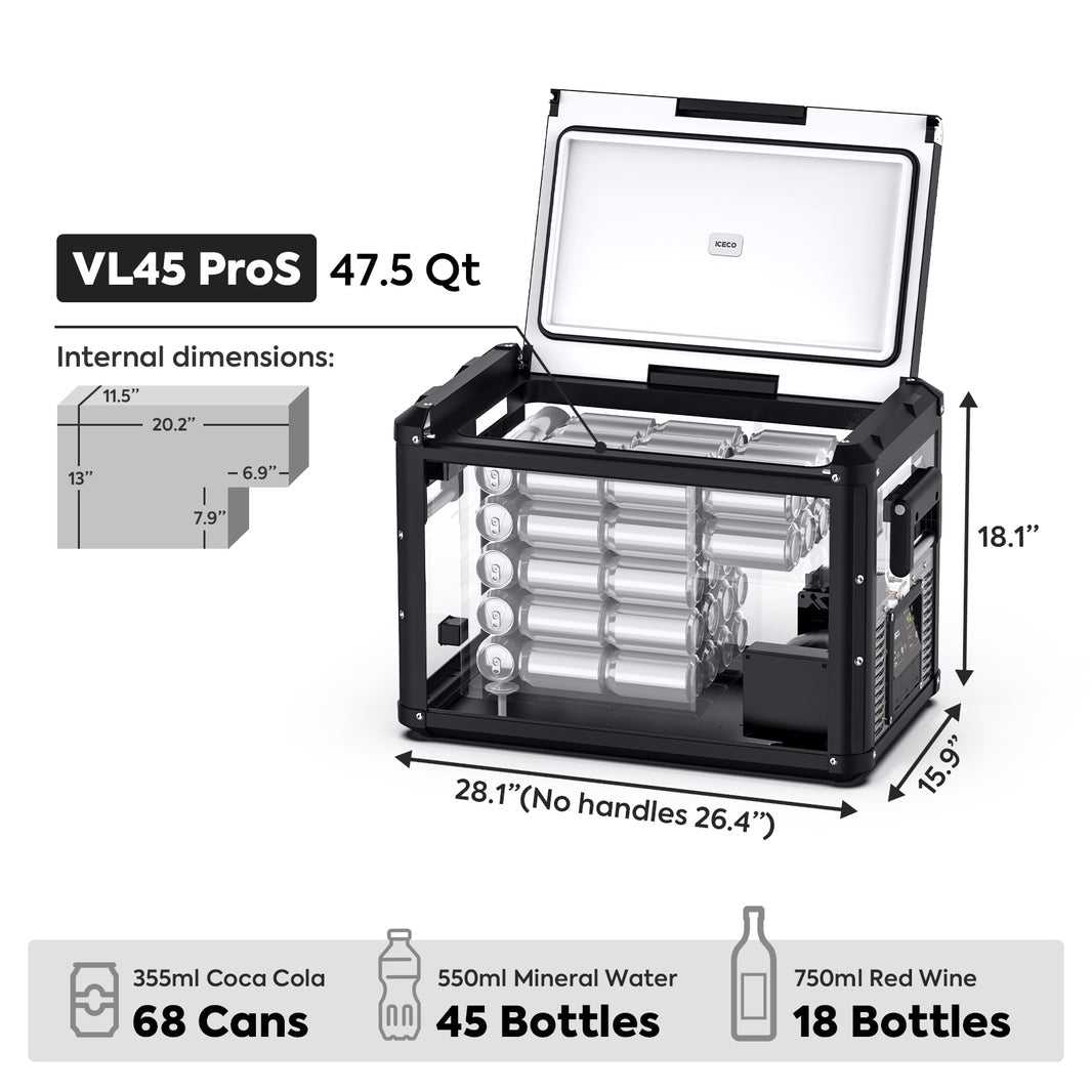 VL45ProS Single Zone Portable Freezer | ICECO | 45 LT - GoFluxx