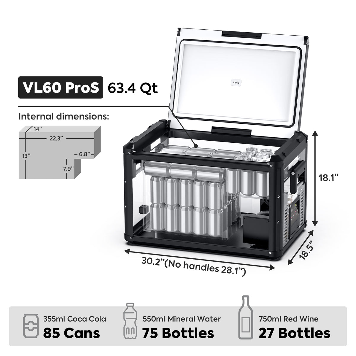 VL60ProS Single Zone Portable Freezer | ICECO | 60 LT - GoFluxx