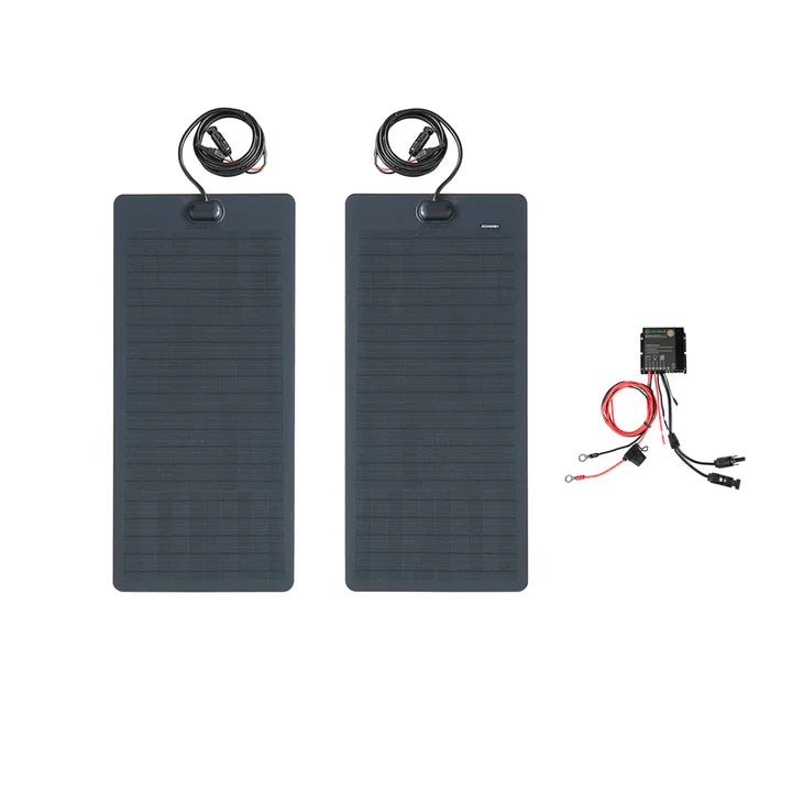 Toyota-Land-Crusier-bj45-Lensun-70W-Bonnet-Solar-Panel-1