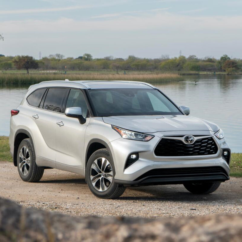 Toyota Highlander (2019-Present) Lensun 90W Hood Flexible Solar Panel-1