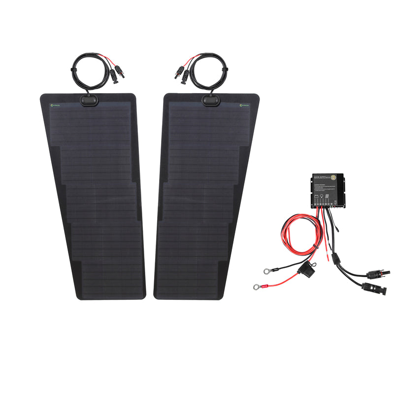 Toyota Highlander (2019-Present) Lensun 90W Hood Flexible Solar Panel-3