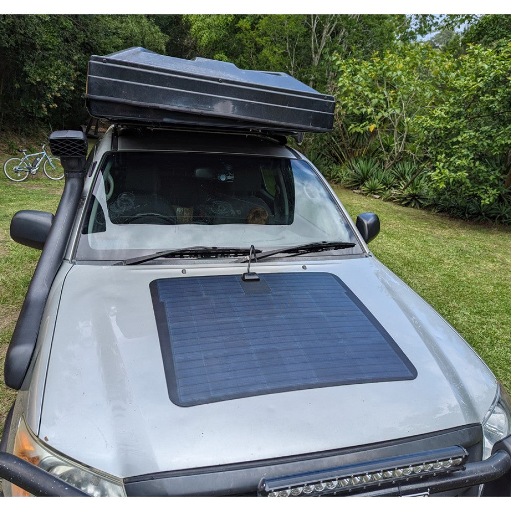 Toyota Hilux 6th 7th (1997-2015) Lensun Solar 90W Hood Flexible Solar Panel-1