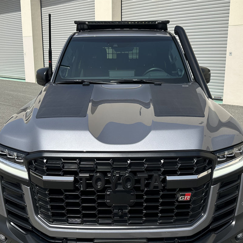 Toyota LandCruiser 300 LC300 Lensun 110W Hood Flexible Solar Panel-1