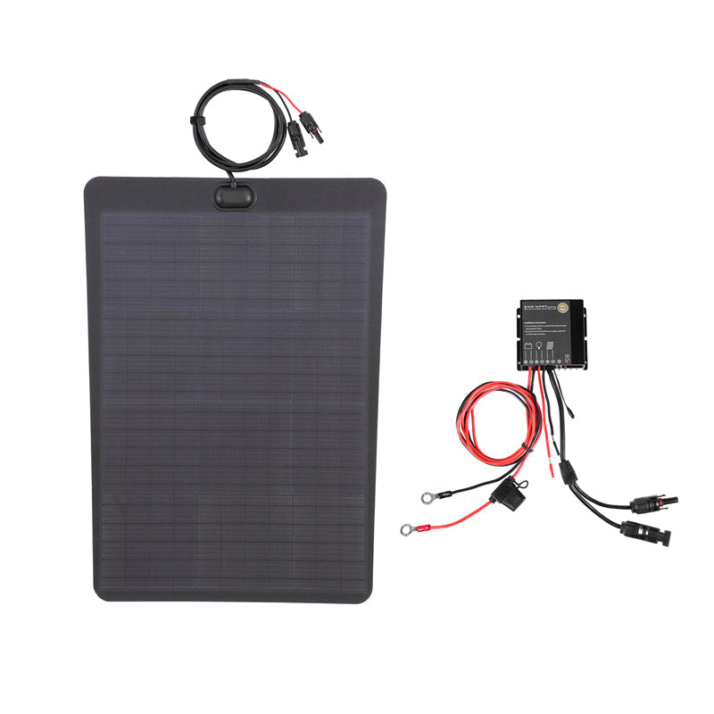 Toyota LandCruiser FJ55 (1967-1980) Lensun 60W Hood Flexible Solar Panel-3